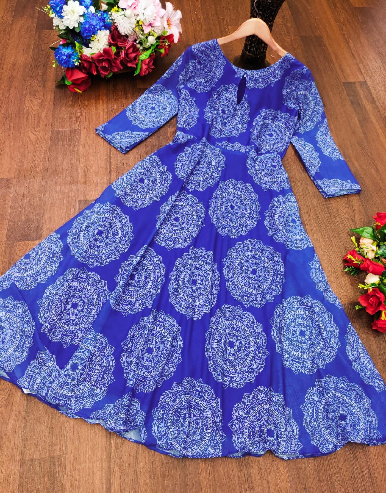 FG Beautiful Georgette Printed Anarkali Kurtis Catalog